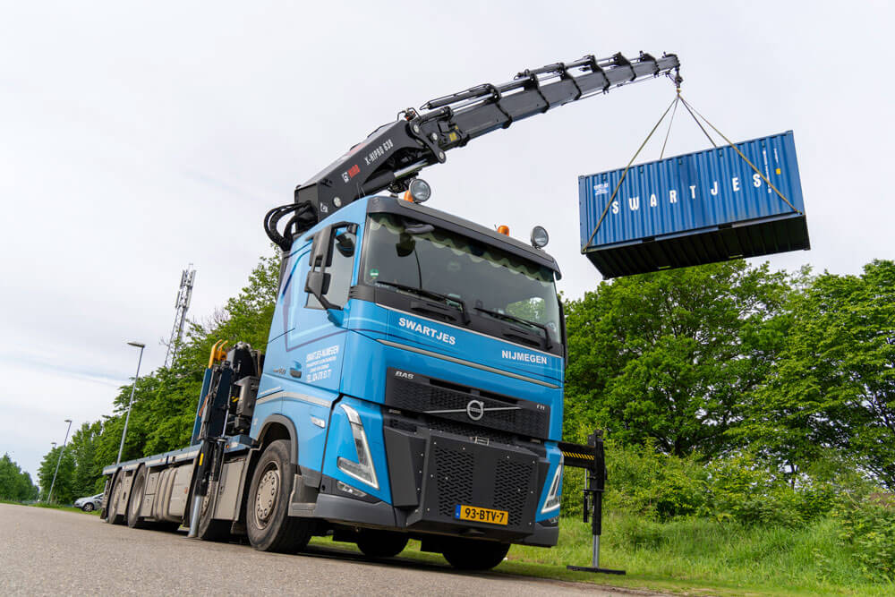 Opslagcontainer huren bij Swartjes Transport werkwijze